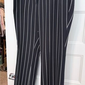 Worthington Black and White Striped Trousers